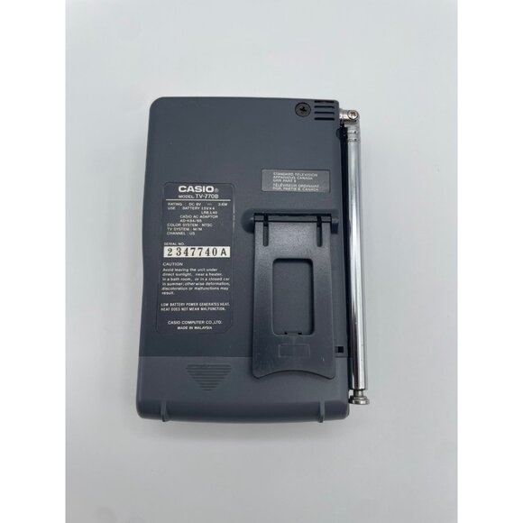 Vintage Casio TV-770B Battery Operated Handheld TV Crystal Vision Tested/Working - Picture 4 of 6